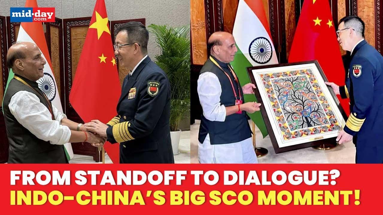 SCO 2025: Defence Minister Rajnath Singh & Chinese Defence Minister Interact