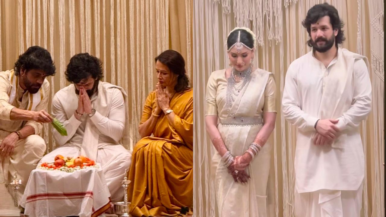 Akhil Akkineni gets married to girlfriend Zainab Ravdjee, wedding pics go viral
