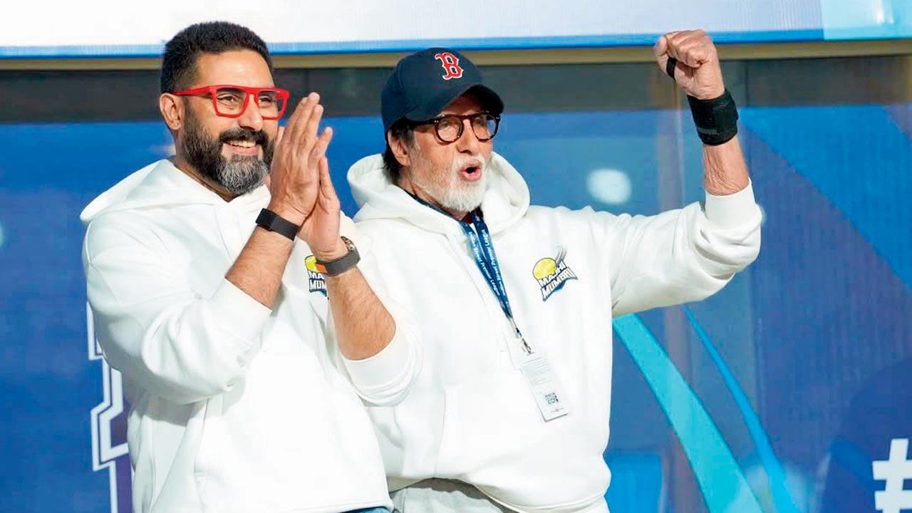 (From left) Abhishek Bachchan and Amitabh Bachchan