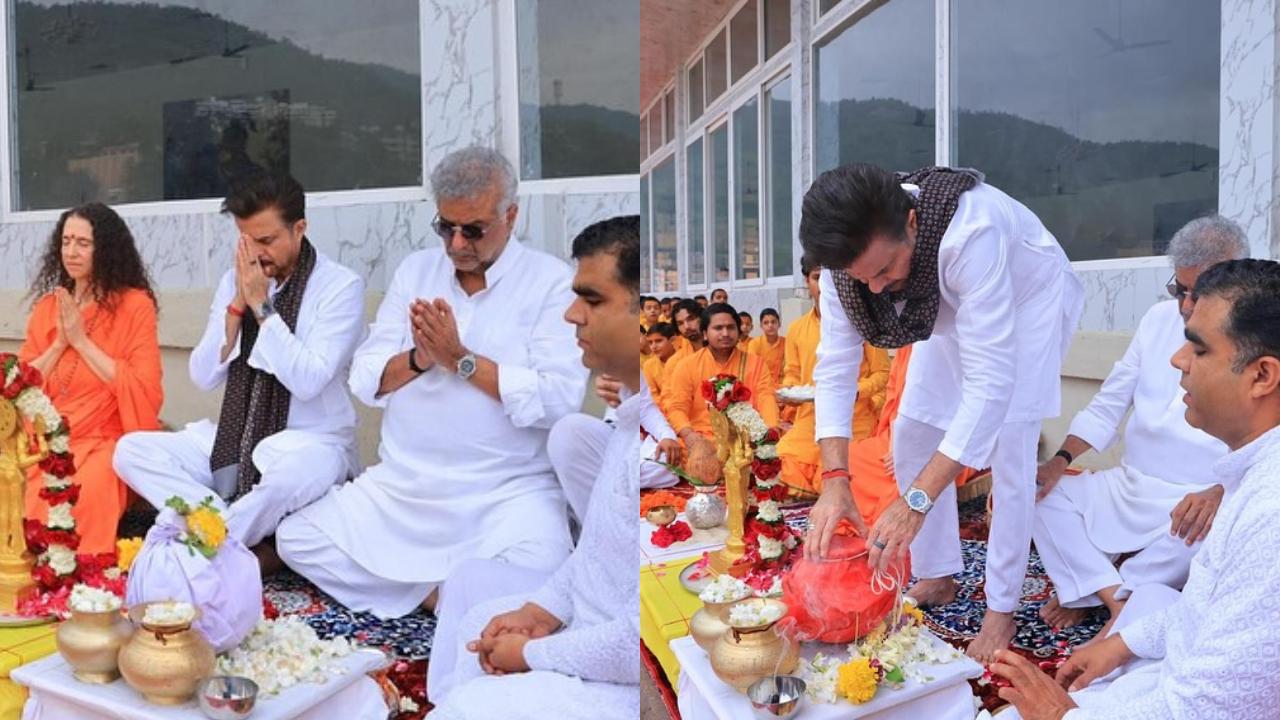 Anil Kapoor and Boney Kapoor immerse mother Nirmal’s ashes in Ganga
