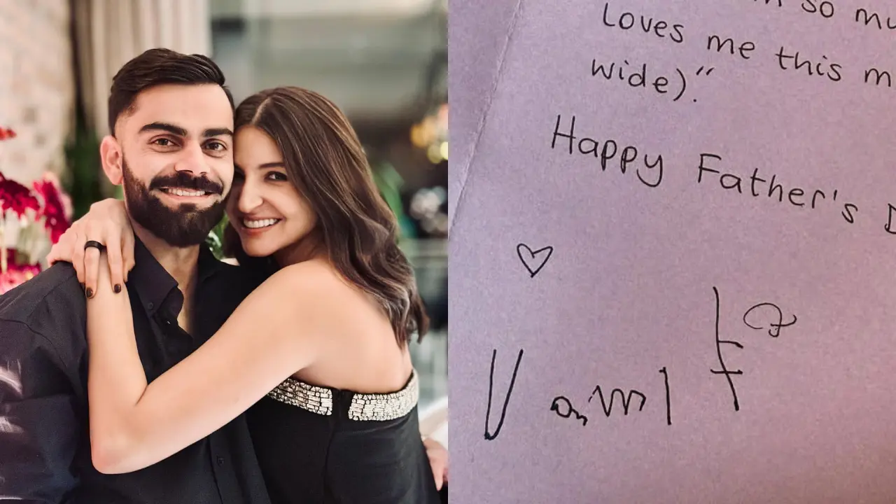 Anushka Sharma shares 4-year-old daughter Vamika's Father's Day note for Virat