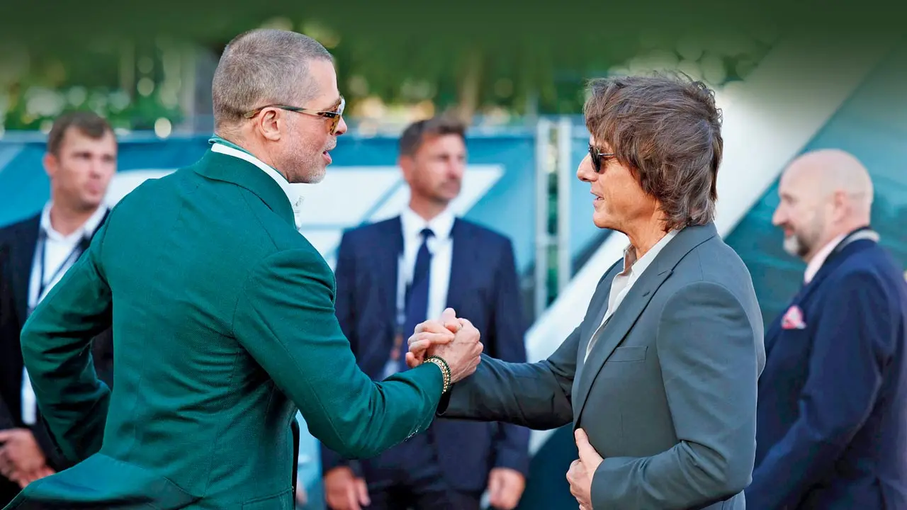 Tom Cruise and Brad Pitt reunite in London for a film premiere