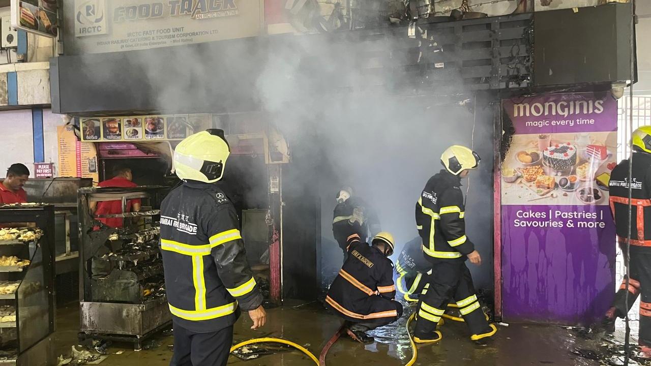 An official said that there was no impact on train operations due to the blaze