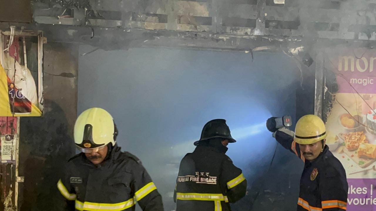 The fire started in a shop located within the Churchgate station premises due to which heavy smoke was witnessed inside the station, said the officials