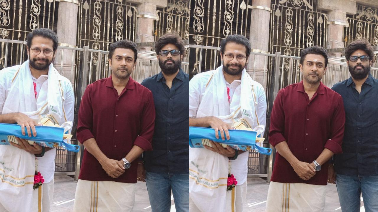 Suriya46 team visits Palani Murugan Temple ahead of shoot commencement