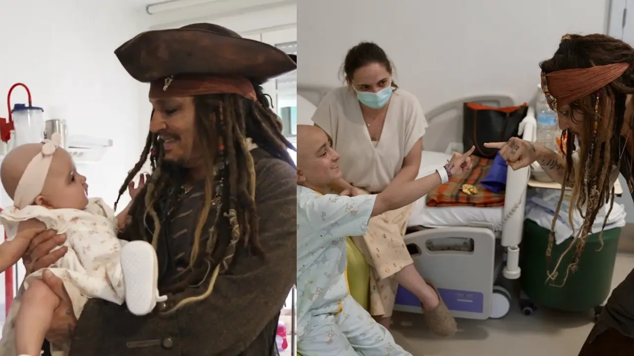 Jack Sparrow drops anchor in Spain to steal smiles at a children’s hospital
