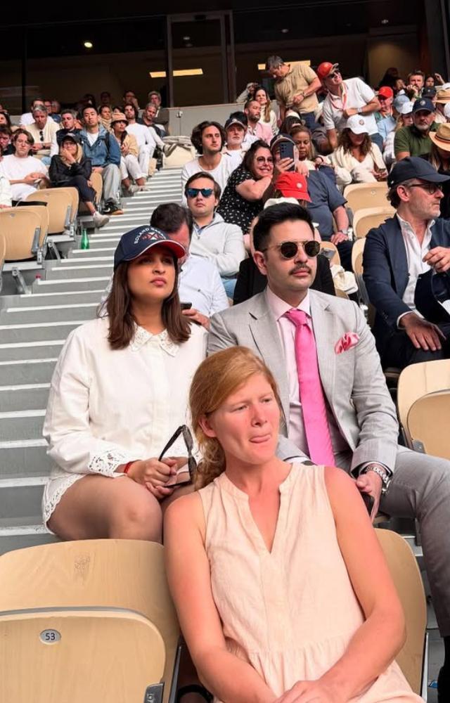 Parineeti-Raghav`s date night at French Open finals