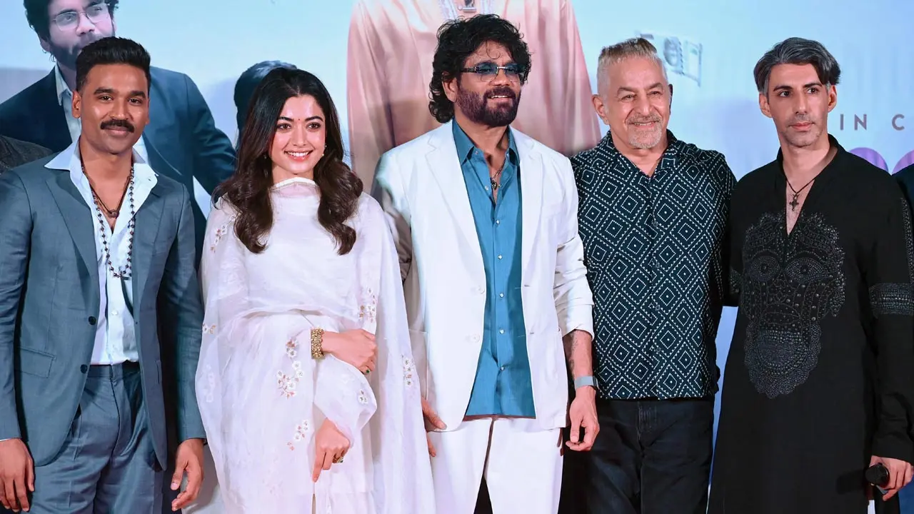 Dhanush, Rashmika, Nagarjuna join forces at Mumbai launch of ‘Pippi Pippi’