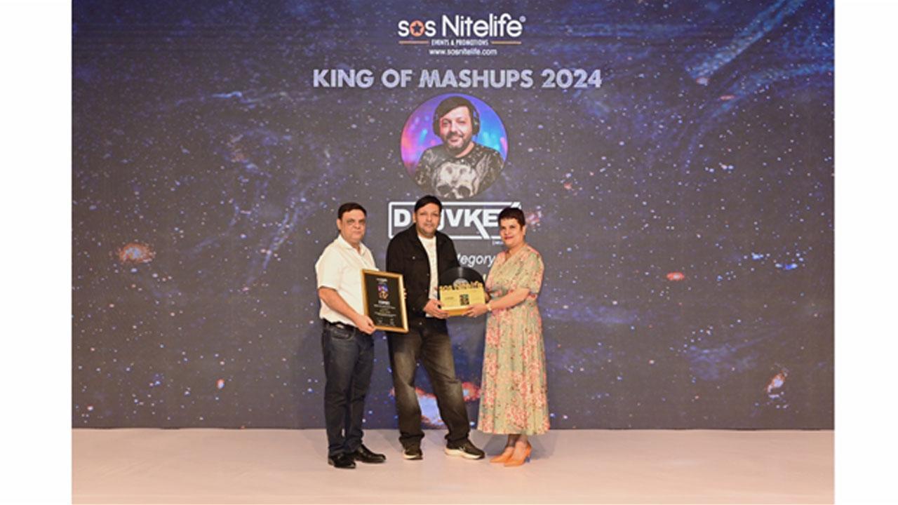 DDJVKEYMUMBAI Honoured as 'King of Mashups 2024' - Best DJ of Mumbai by SOS Nitelife
