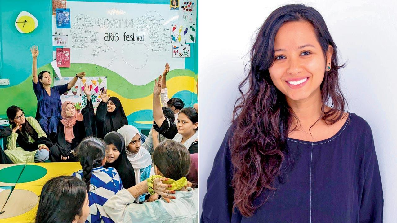 A moment from previous edition. Pic courtesy/The Govandi Arts Festival; (right) Natasha Sharma