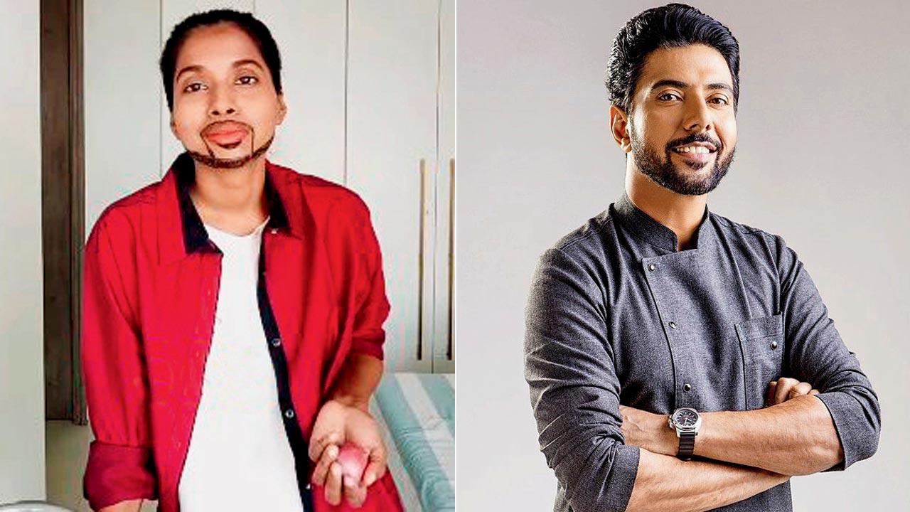 Srishti Kumari mimics chef Ranveer Brar. Pic Courtesy/@srishtikisrishti