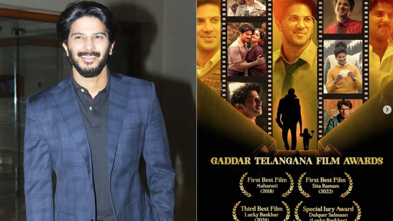 Dulquer Salmaan wins Jury Award at Gaddar Telangana State Film Awards
