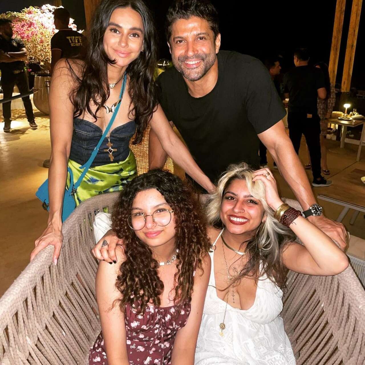 Farhan Akhtar with Shakya and Akira
Farhan Akhtar is a proud dad to Shakya and Akira, often seen jamming or travelling with them. His daughters remain his biggest cheerleaders, on and off stage