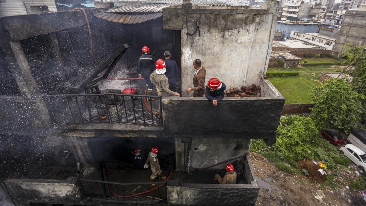 Search operations are still underway to ascertain if any one is still trapped debris. Police have so far recovered four charred bodies, officials said