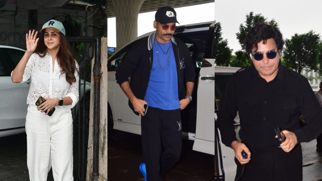 Spotted in the city: Genelia Deshmukh, Dhanush, Ashutosh Rana and others