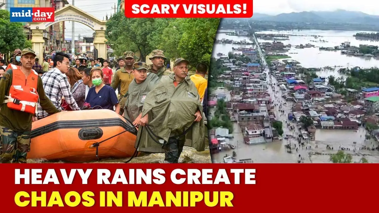 Manipur rains: City submerges after heavy downpour, streets waterlogged