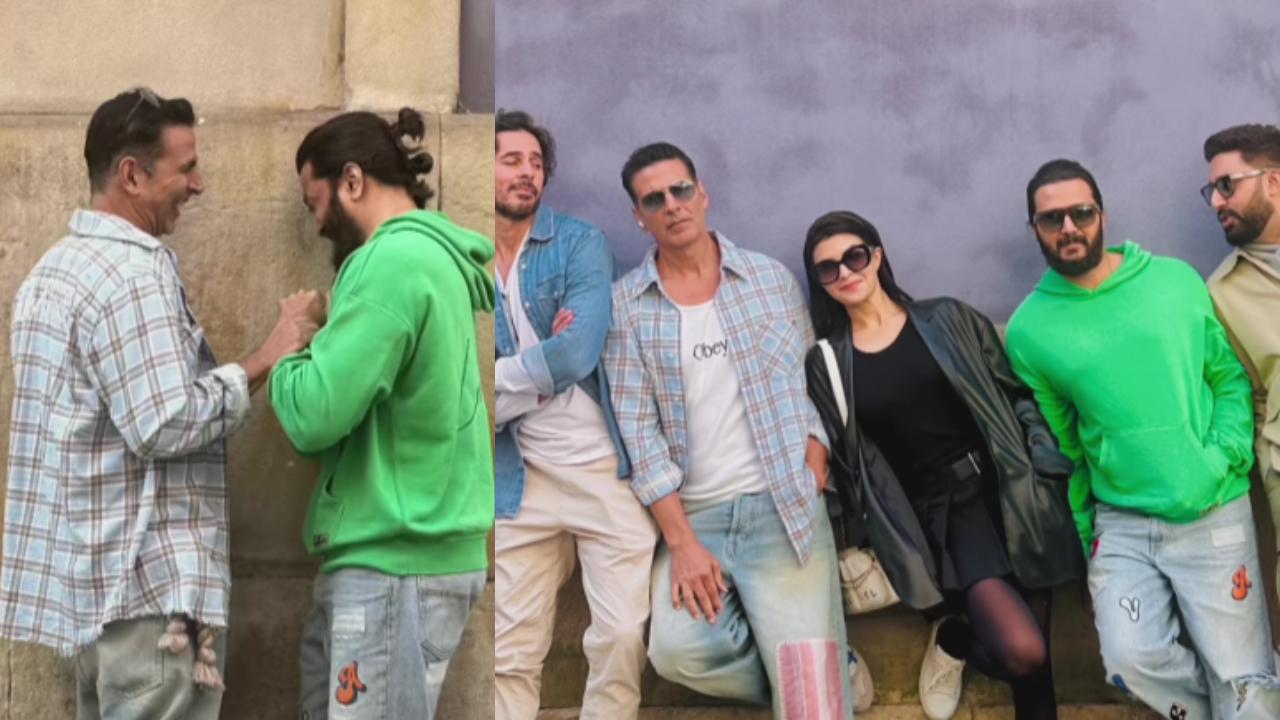 Akshay Kumar shares candid pics with Housefull 5 cast, calls them a ‘mad bunch'