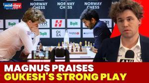 Magnus Carlsen applauds Gukesh’s play in post-match remarks