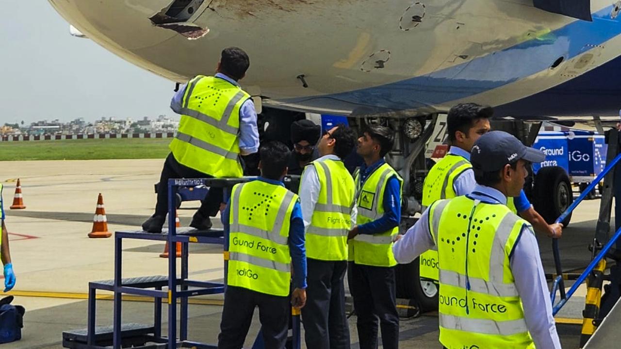 The pilot made a safe landing at the airport, the official said
