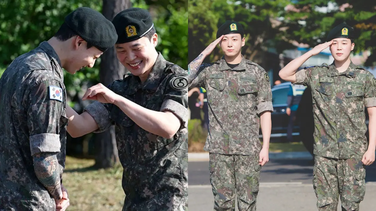 BTS: Jimin and Jungkook discharged from military, duo can't stop giggling
