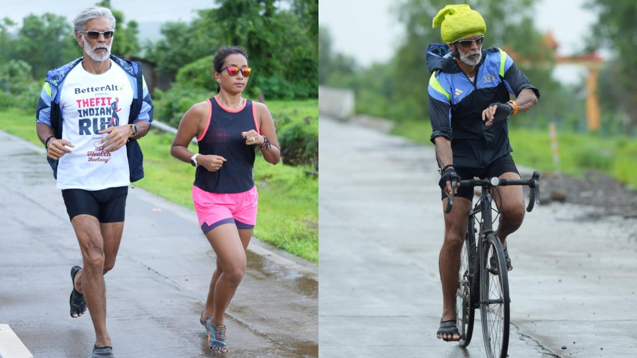 Milind Soman shares update on Mumbai-to-Goa run for Fit India with wife Ankita Konwar