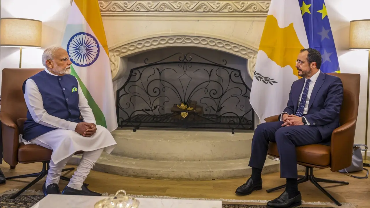 PM Modi holds delegation-level talks with Cyprus President Nikos Christodoulides