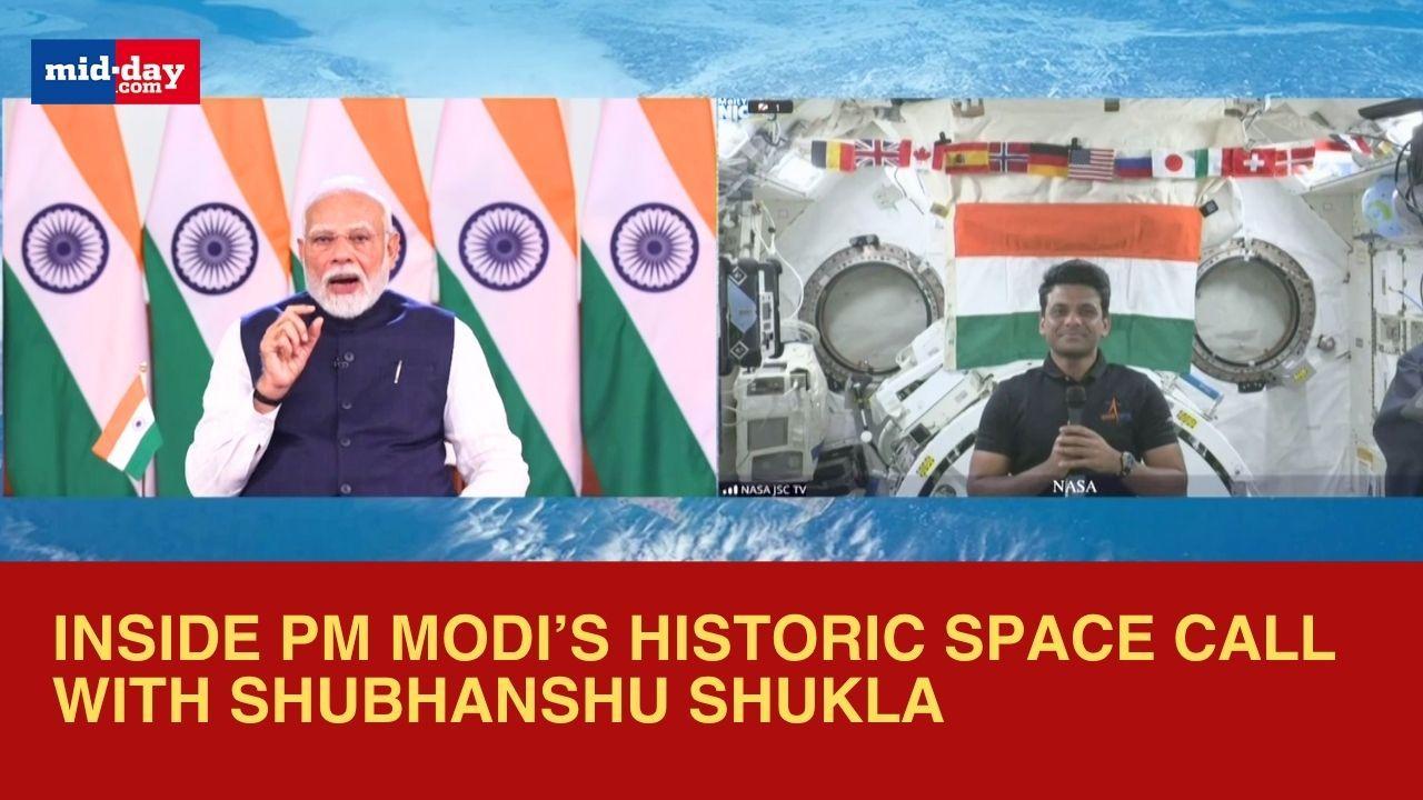 Key moments from PM Modi’s call with astronaut Shubhanshu Shukla