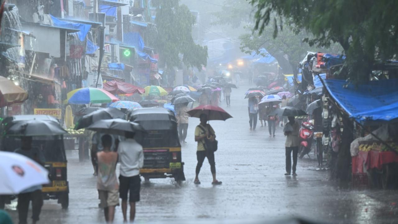 The weather department has issued a 'yellow' alert for Mumbai, forecasting heavy showers at isolated places on Wednesday