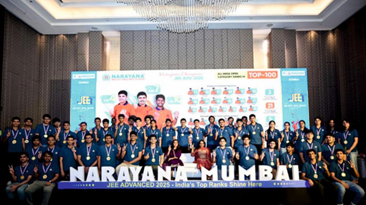 Narayana Mumbai Coaching Organizes Jashn-e-JEET 2025 to Honor JEE Advanced Achievers