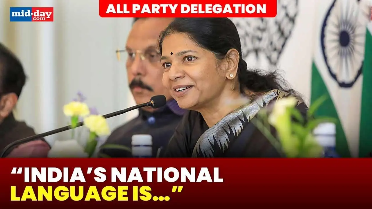Spain: DMK MP Kanimozhi responds to “What is India’s national language?