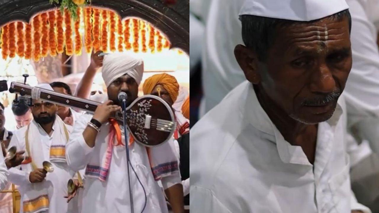 The procession is led by two main palkhis, Sant Tukaram Maharaj’s Palkhi from Dehu and Sant Dnyaneshwar Maharaj’s Palkhi from Alandi, creating an atmosphere of deep faith and spiritual celebration