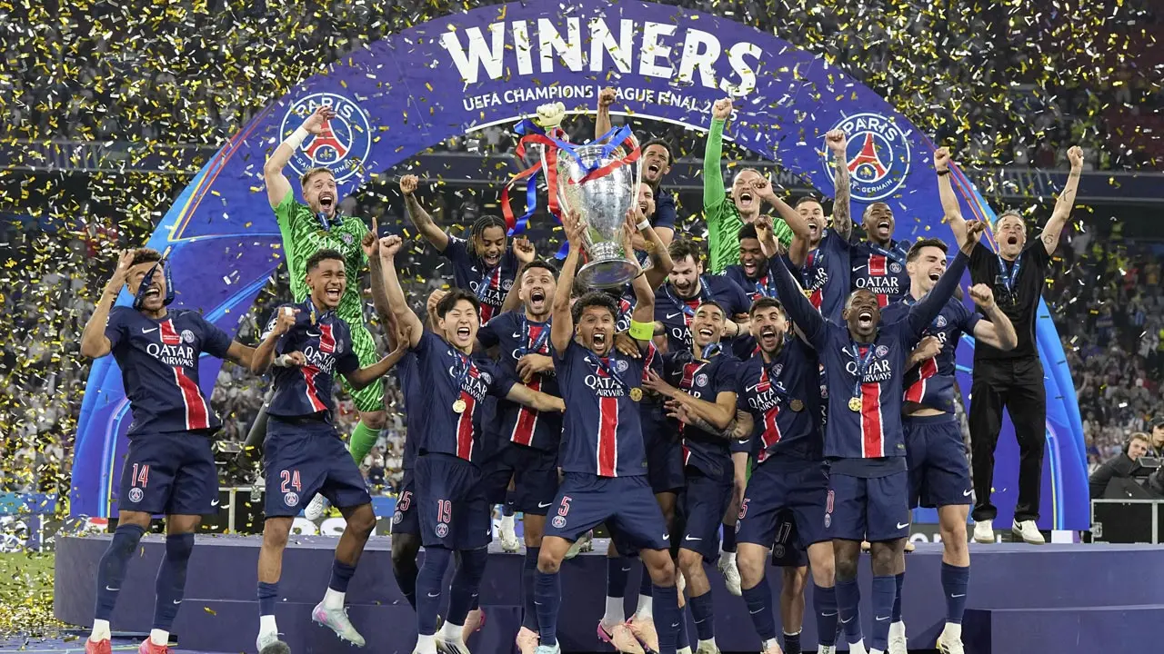 Doue double leads PSG thrashing of Inter Milan for first Champions League trophy