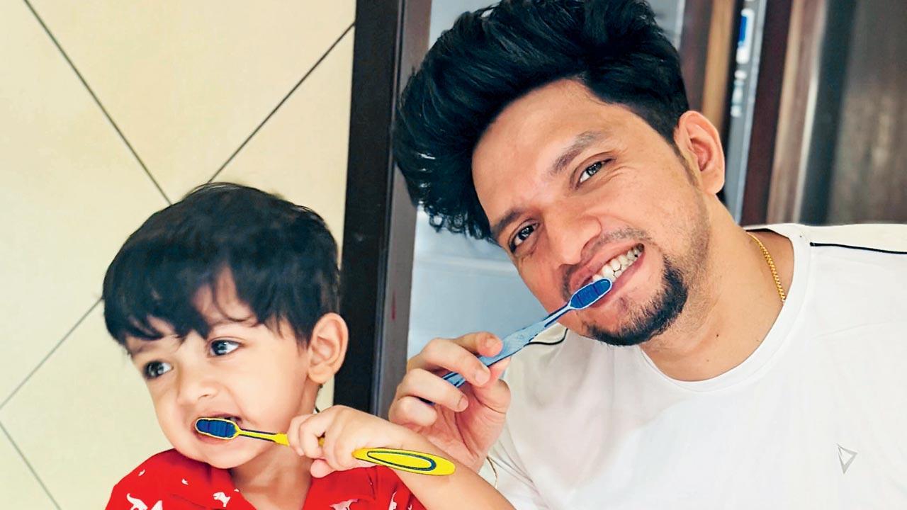 Fatherhood is challenging as well as fun. Pic Courtesy/IG@thedadzdiary