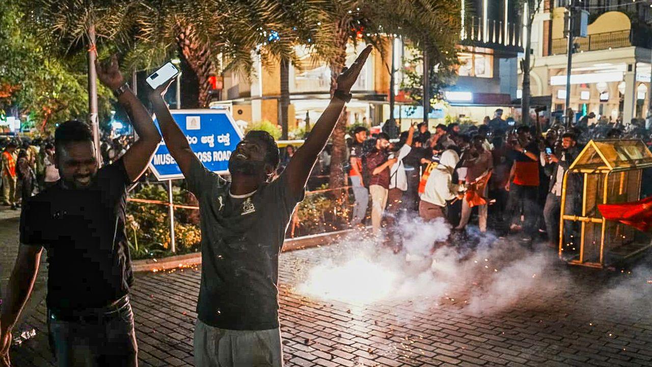 Streets were filled with chants of 