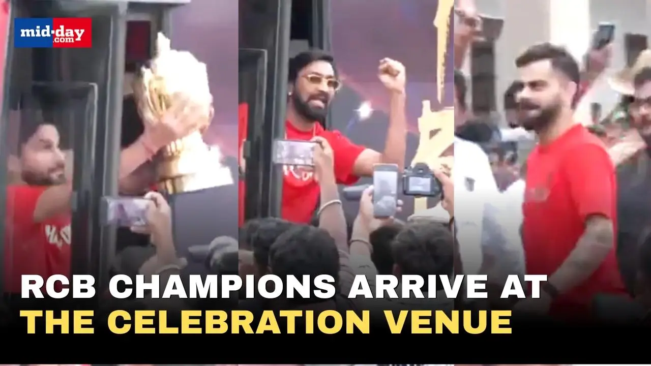 RCB IPL 2025 Win: RCB champions reach Vidhana Soudha for felicitation ceremony