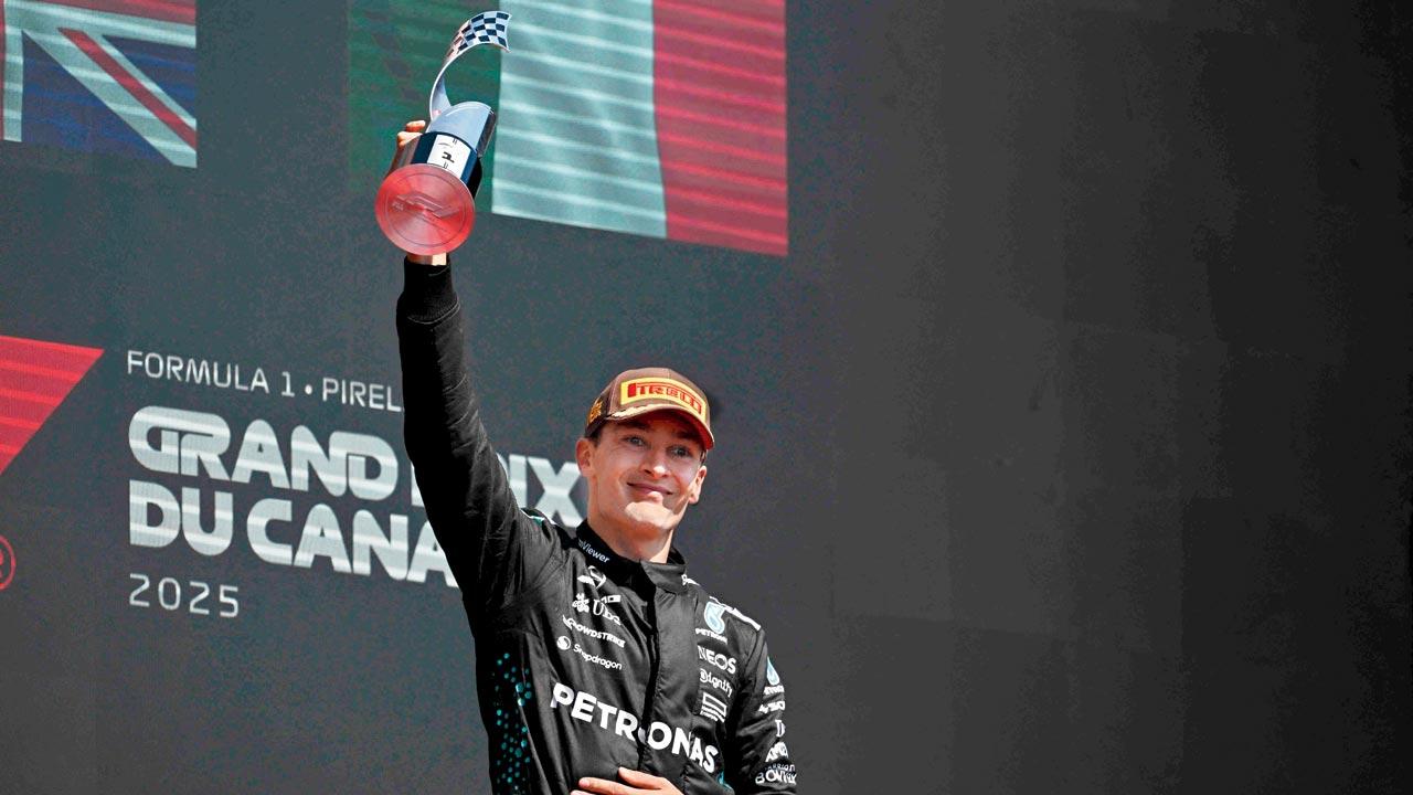 George Russell hails double podium finish for Mercedes