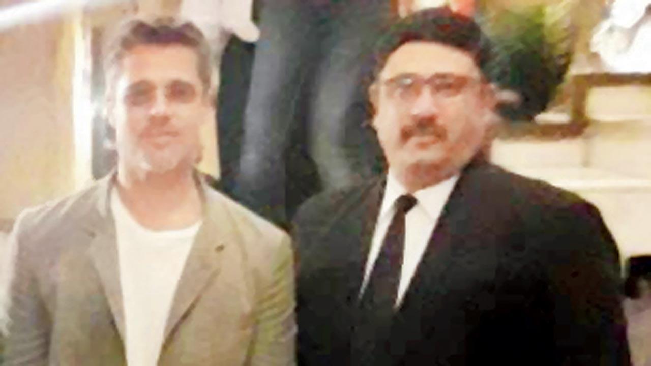 Brad Pitt at Khyber during  his visit in 2017