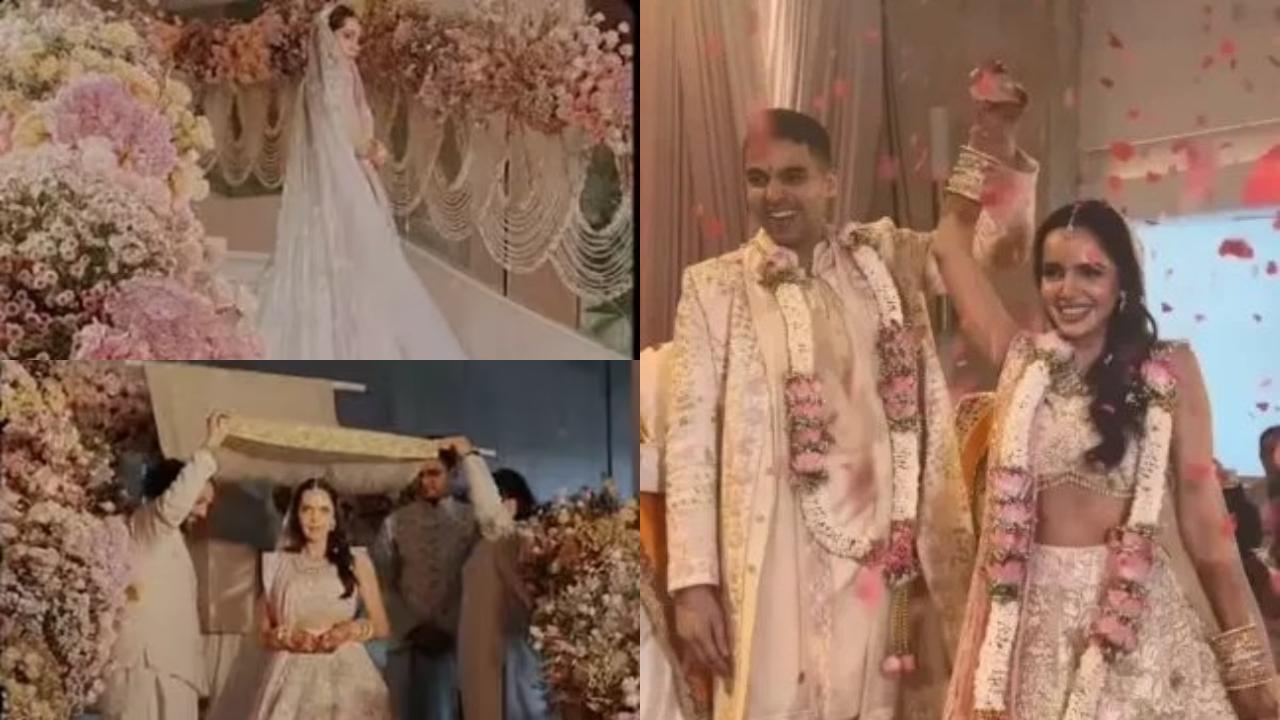 Pics: Shazahn Padamsee gets married to business Ashish Kanakia, pics go viral