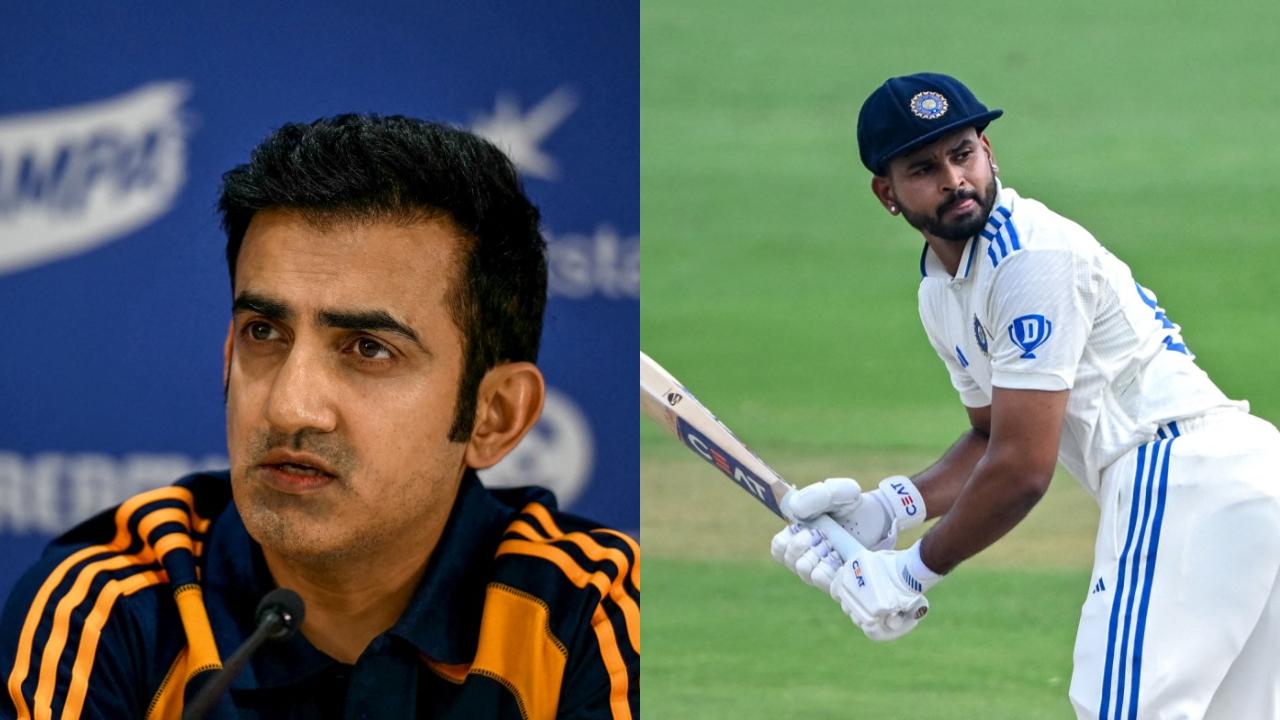 Gautam Gambhir, Shreyas Iyer (Pic: AFP)