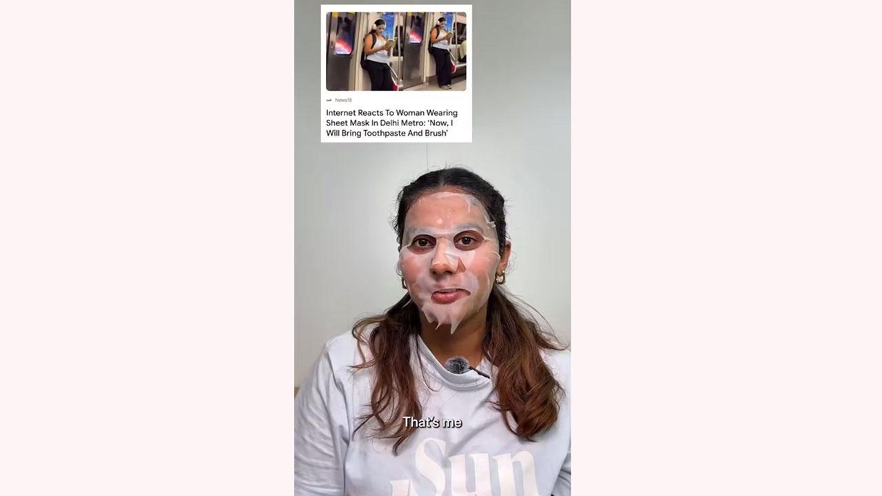 A Korean skincare enthusiast goes viral for practising skincare literally anywhere, even in the me