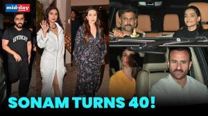 Kareena Kapoor-Saif Ali Khan & Aditya Thackeray Turn Up for Sonam Kpaoor's Bash