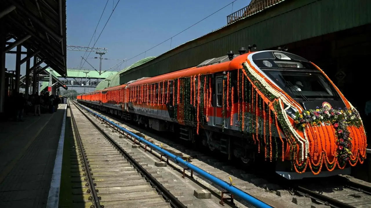 IN PICS: First look of newly inaugurated Vande Bharat train in Jammu and Kashmir