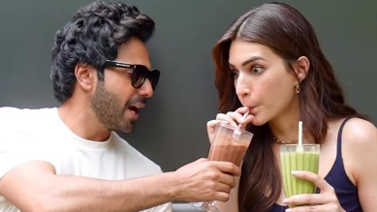 Varun & Kriti’s chocolate vs matcha video has fans laughing hard