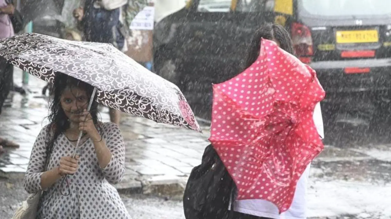IN PHOTOS | Mumbai: Heavy rain lashes Marine Drive; strong winds sweep promenade