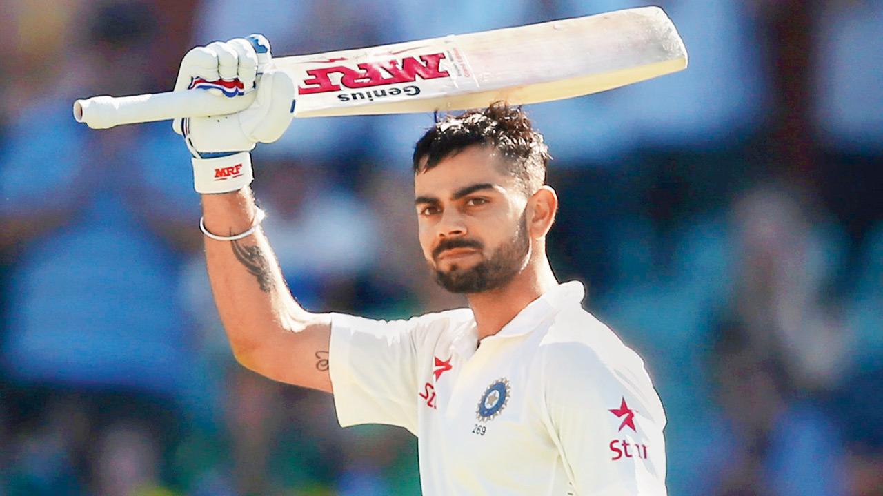 Virat Kohli after his ton in Adelaide, 2014