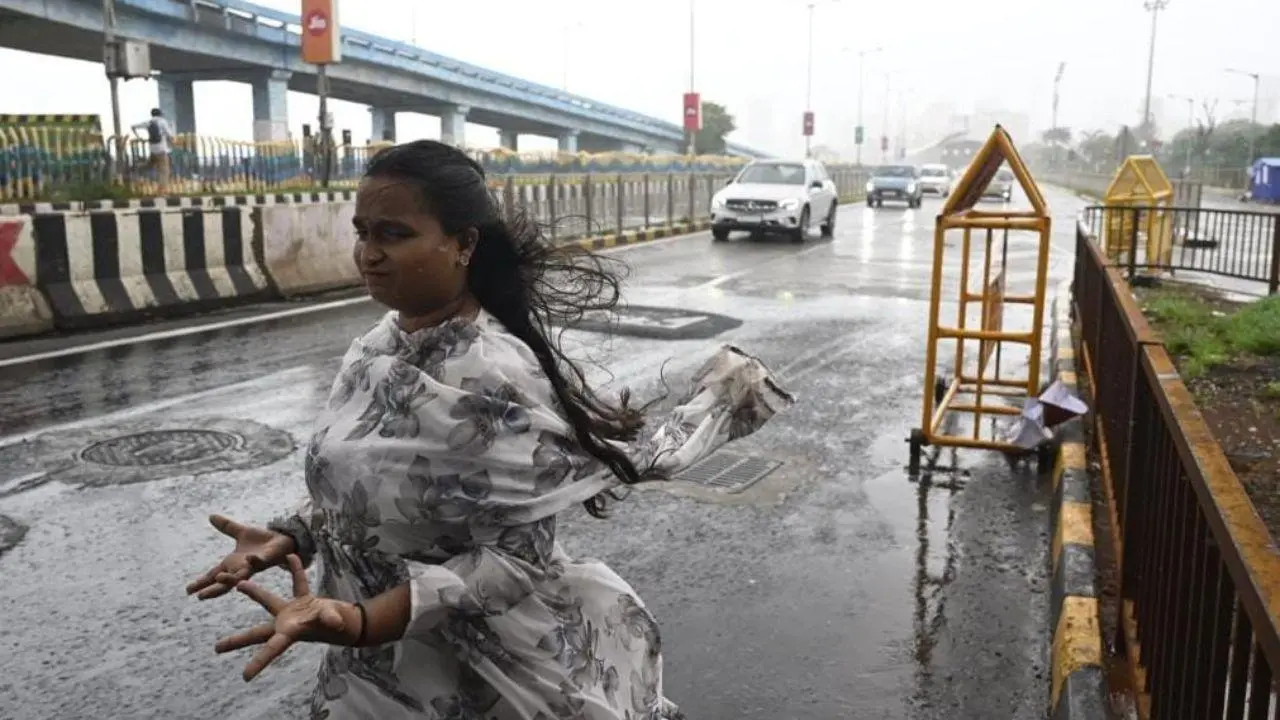 Mumbai Rains LIVE Updates: City reels under gusty winds amid ongoing rain spells