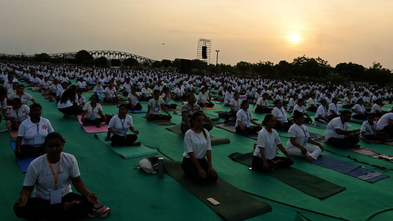 The event served as a major build-up to the International Yoga Day celebrations, which will be marked across Gujarat and India on June 21