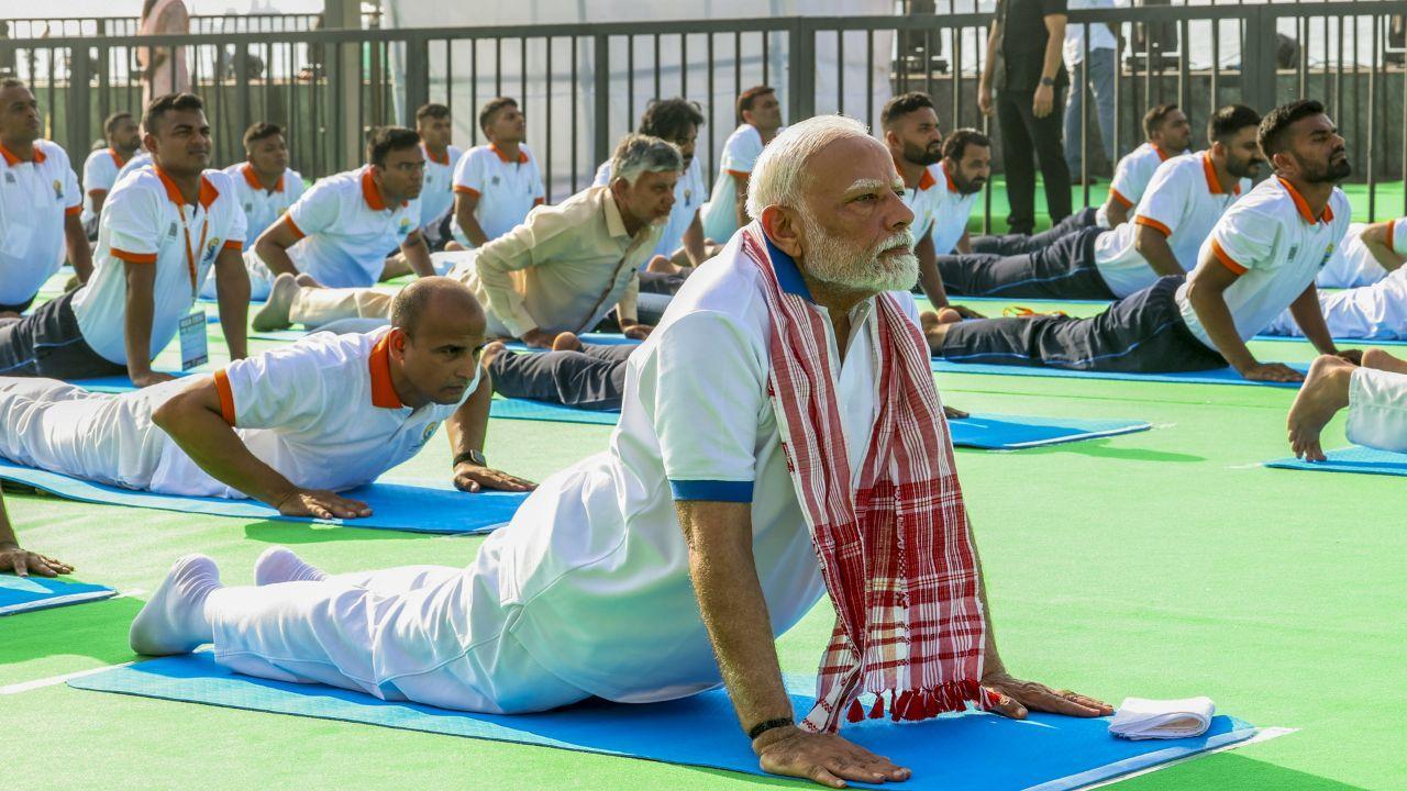 From PM Modi to tiny tots, a glimpse of India striking a pose on Yoga Day