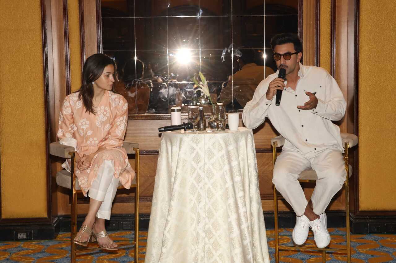 The couple also interacted with the media during the event