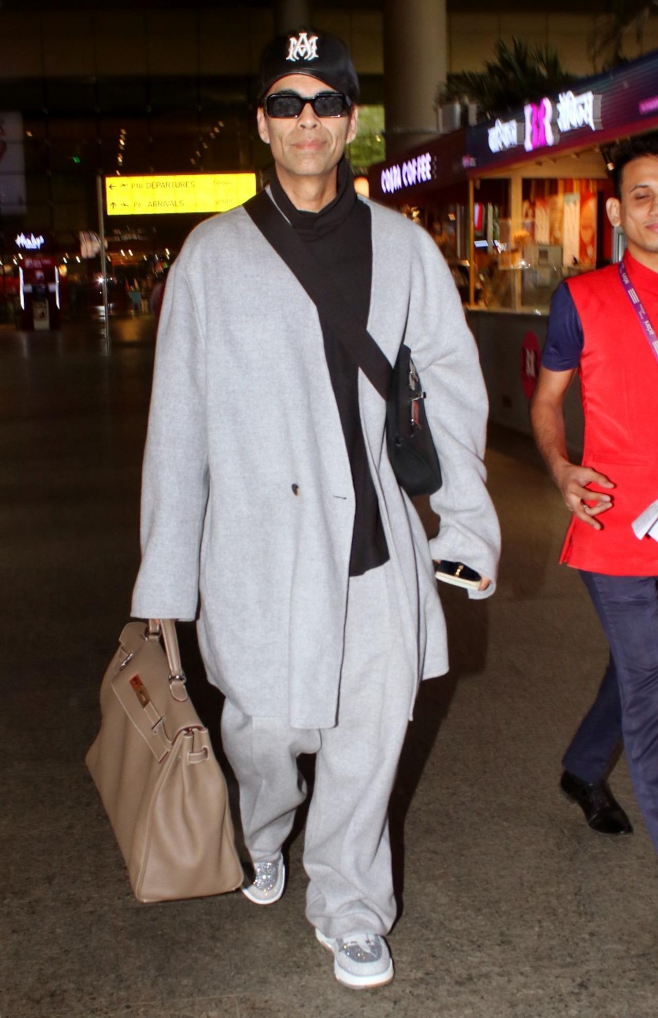 Karan Johar was spotted in a stylish avatar at the airport